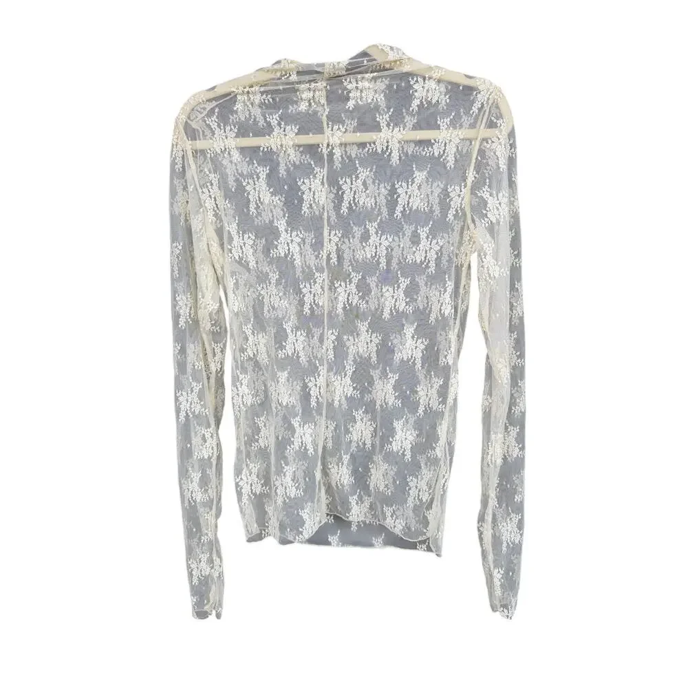 Free People Lady Lux Layering Top XL Evening Creme